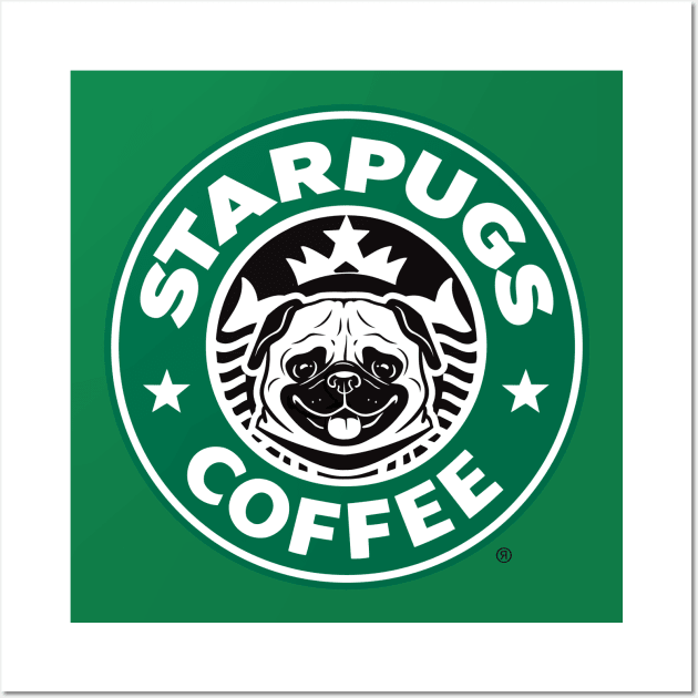 Starpugs Coffee Wall Art by Alema Art